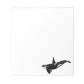 Bloc-note Baleine noire et blanche tueuse à Orca (Devant)