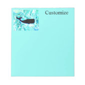 Bloc-note Baleines noires bleu Thunder_Cove (Devant)