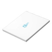 Bloc-note Ball Blue, Medium Turquoise design décoratif (Tourné)