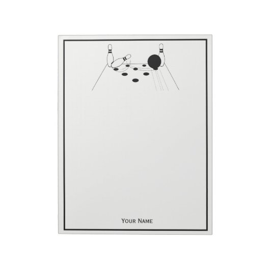 Bloc-note Balle de bowling de sport et poupées (Tourné)