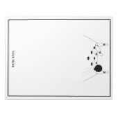 Bloc-note Balle de bowling de sport et poupées (Devant)