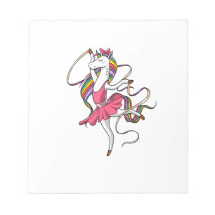 Bloc-note Ballerine Licorne Arc-en-ciel Danseuse de Ballet F