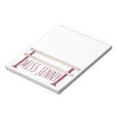 Bloc-note Ballet Ballerina Classe de danse Studio Professeur (Tourné)