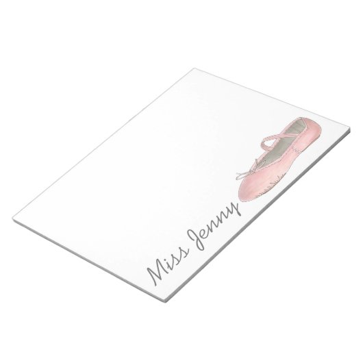 Bloc-note Ballet Chaussure de danse personnalisée (Incliné)