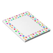 Bloc-note Ballons d'anniversaire multicolores simples (Incliné)