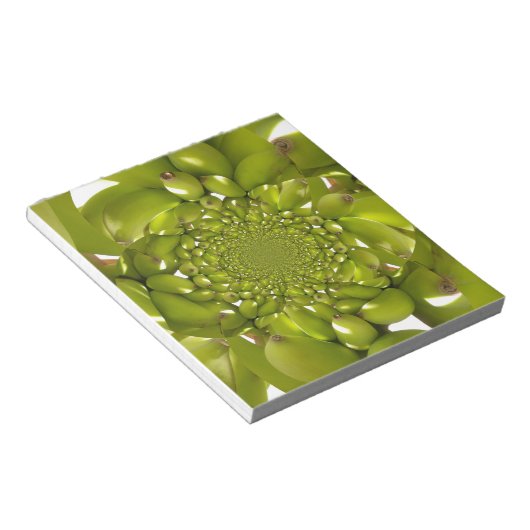 Bloc-note Banane verte Kaleidoscope Art Imprimer/Graphique (Incliné)