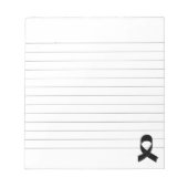 Bloc-note Bande de ruban noire (Devant)