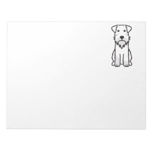 Bloc-note Bande dessinée de chien de Schnauzer miniature