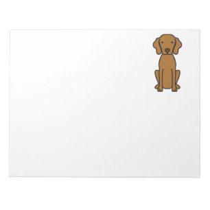 Bloc-note Bande dessinée de chien de Vizsla