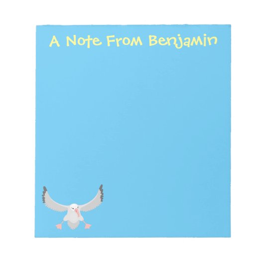 Bloc-note Bande dessinée de l'oiseau mûre albatros (Devant)