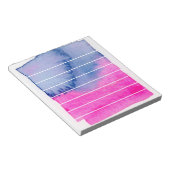 Bloc-note Bandes aquarelles abstraites (Incliné)