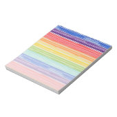 Bloc-note Bandes arc-en-ciel inondées (Tourné)