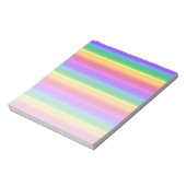 Bloc-note Bandes arc-en-ciel irrégulières (Tourné)