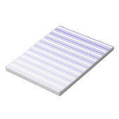 Bloc-note Bandes de bonbons bleu et blanc (Tourné)