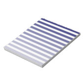 Bloc-note Bandes de bonbons bleu et blanc marine (Tourné)