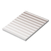 Bloc-note Bandes de bonbons brun et blanc chocolat (Tourné)