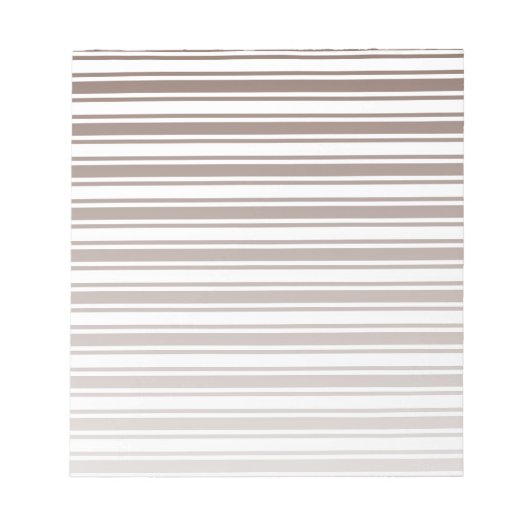 Bloc-note Bandes de bonbons brun et blanc chocolat (Devant)