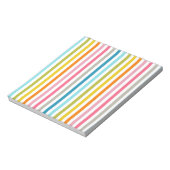 Bloc-note Bandes de bonbons colorées (Tourné)