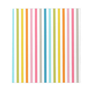Bloc-note Bandes de bonbons colorées