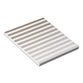 Bloc-note Bandes de bonbons de couleur et blanc (Incliné)