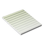 Bloc-note Bandes de bonbons d'olive et blanc (Incliné)