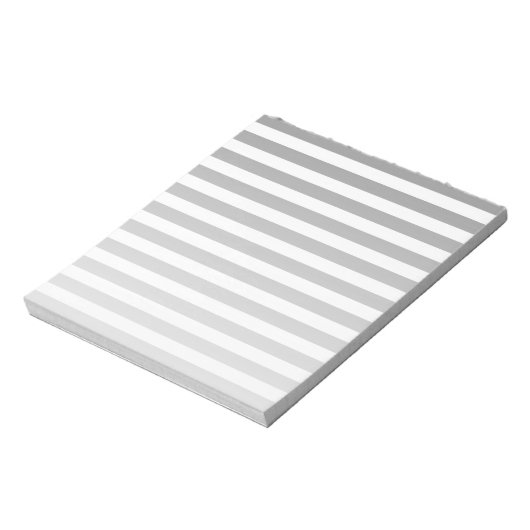 Bloc-note Bandes de bonbons grises et blanches (Tourné)