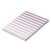 Bloc-note Bandes de bonbons mauves et blanches (Tourné)