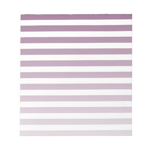 Bloc-note Bandes de bonbons mauves et blanches (Devant)