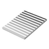 Bloc-note Bandes de bonbons noir et blanc (Tourné)