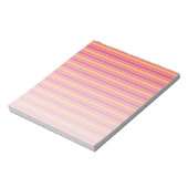 Bloc-note Bandes de bonbons rose et orange (Tourné)