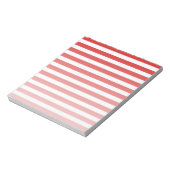 Bloc-note Bandes de bonbons rouges et blancs (Tourné)