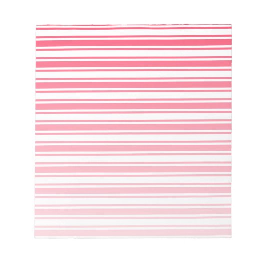 Bloc-note Bandes de bonbons rouges et blancs (Devant)
