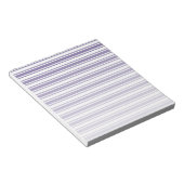 Bloc-note Bandes de bonbons ultra violettes et blanches (Incliné)