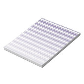 Bloc-note Bandes de bonbons ultra violettes et blanches (Tourné)
