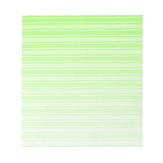 Bloc-note Bandes de bonbons vert citron (Devant)