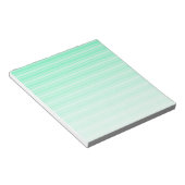 Bloc-note Bandes de bonbons vertes à la menthe (Incliné)