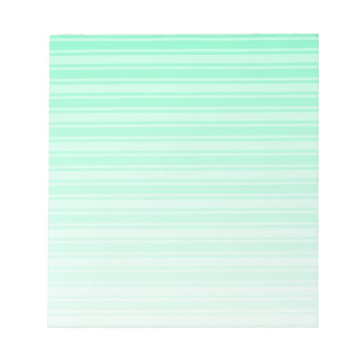 Bloc-note Bandes de bonbons vertes à la menthe (Devant)