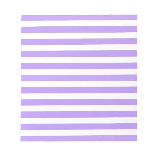Bloc-note Bandes de bonbons violettes et blanches (Devant)