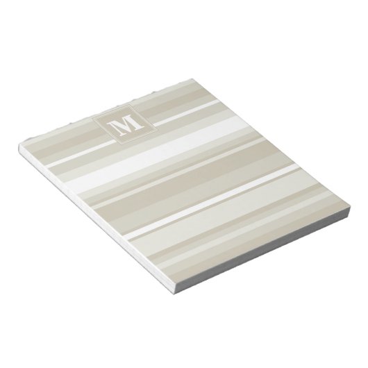 Bloc-note Bandes de grès monogramme (Incliné)