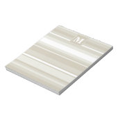 Bloc-note Bandes de grès monogramme (Tourné)