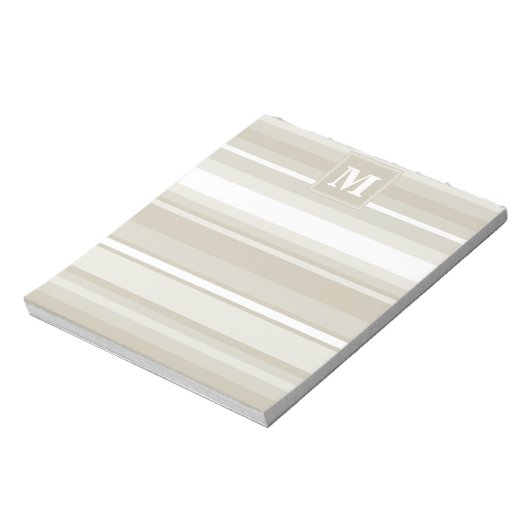 Bloc-note Bandes de grès monogramme (Tourné)