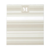 Bloc-note Bandes de grès monogramme (Devant)