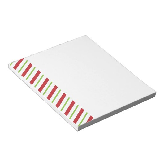 Bloc-note Bandes de Noël simples (Incliné)