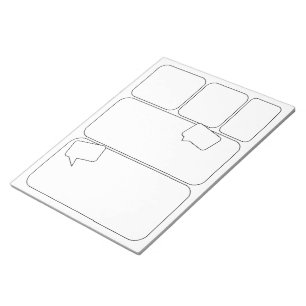 Bloc-note Bandes dessinées d'artiste - Modèles de cases vide