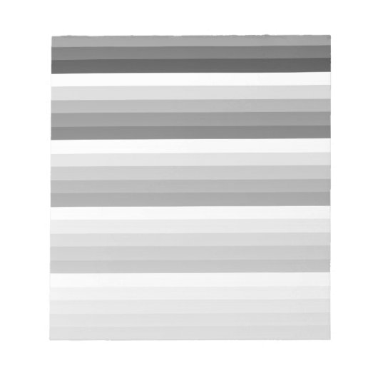 Bloc-note Bandes d'ombre noir et blanc (Devant)