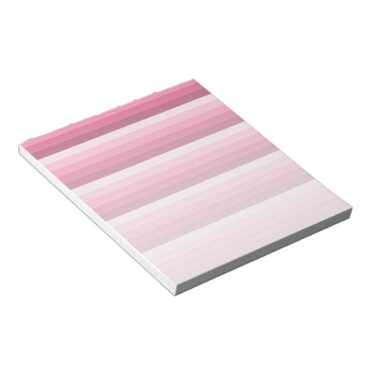 Bloc-note Bandes d'ombre rose (Incliné)