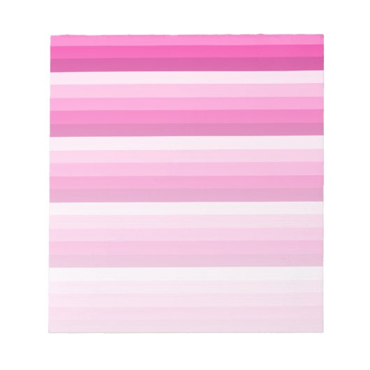 Bloc-note Bandes d'ombre rose chaud (Devant)