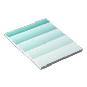 Bloc-note Bandes d'ombre turquoise (Incliné)