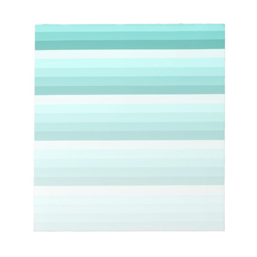 Bloc-note Bandes d'ombre turquoise (Devant)
