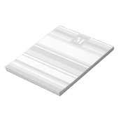 Bloc-note Bandes gris clair monogrammes (Tourné)